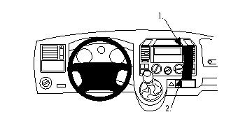 Brodit Forsterket ProClip, Volkswagen T5 Transporter/Pickup 03-09 i gruppen Billyd / Hva passer i min bil / Volkswagen / Transporter / Transporter T5 2003-2009 / Øvrig Transport T5 2003-2009 hos BRL (240213440)
