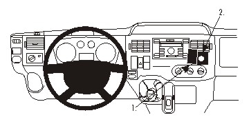 Brodit Forsterket ProClip, Ford Transit/Transit Tourneo 07-13 i gruppen Billyd / Hva passer i min bil / Ford / Transit Connect / Transit Connect 2002-2013 hos BRL (240213486)
