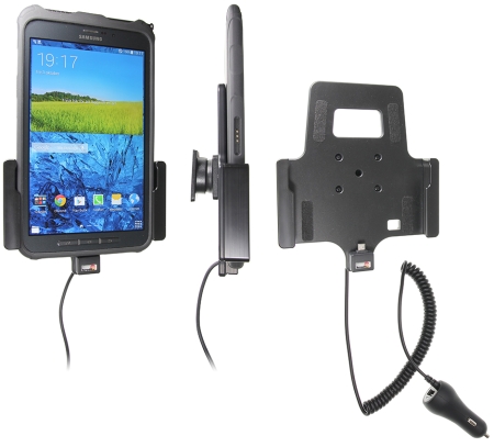 Brodit Aktiv holder med cigarettkontakt, Samsung Galaxy Tab Active 8.0 SM-T365  i gruppen Billyd / Smartphone til bilen / Mobilholdere hos BRL (240512676)