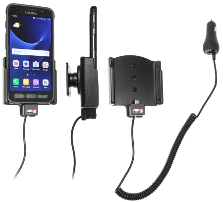 Brodit Aktiv holder med cigarettkontakt, Samsung Galaxy S7 Active  i gruppen Billyd / Smartphone til bilen / Mobilholdere hos BRL (240512903)