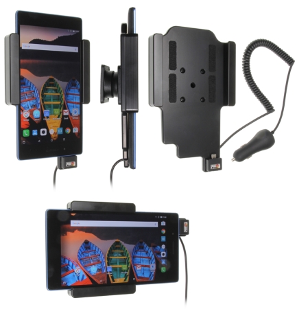 Brodit Aktiv holder med cigarettkontakt, Lenovo Tab 3 7  i gruppen Billyd / Smartphone til bilen / Mobilholdere hos BRL (240512938)