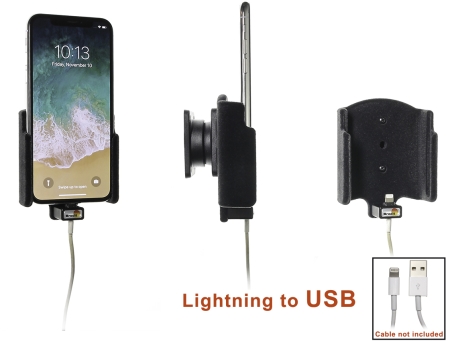 Brodit Holder for Kabeltilkobling, Apple iPhone X/Xs i gruppen Billyd / Smartphone til bilen / Mobilholdere hos BRL (240514997)