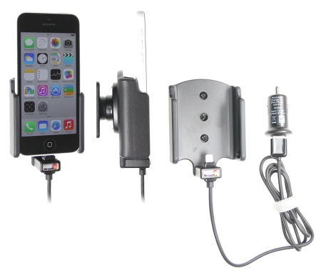 Brodit Aktiv holder med USB-kabel og cigarettadapter, Apple iPhone 5C  i gruppen Billyd / Smartphone til bilen / Mobilholdere hos BRL (240521562)