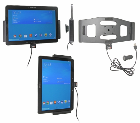 Brodit Aktiv holder med USB-kabel og cigarettadapter, Samsung Galaxy Tab PRO 10.1 LTE SM-T525/SM-T520 i gruppen Billyd / Smartphone til bilen / Mobilholdere hos BRL (240521608)