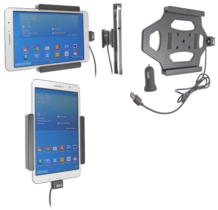 Brodit Aktiv holder med USB-kabel og cigg-adapter, Samsung Galaxy Tab PRO 8.4 SM-T320/SM-T325 i gruppen Billyd / Smartphone til bilen / Mobilholdere hos BRL (240521616)