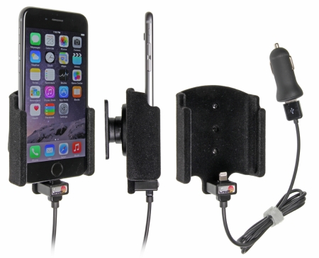 Brodit Aktiv holder med USB-kabel og cigarettadapter, Apple iPhone 6/6S/7 i gruppen Billyd / Smartphone til bilen / Mobilholdere hos BRL (240521660)