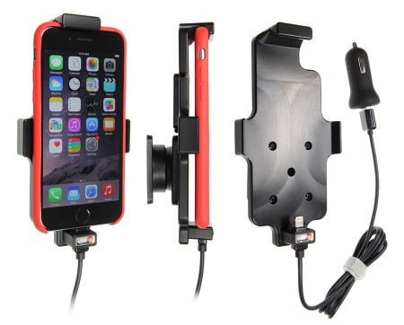 Brodit Aktiv holder med USB-kabel og cigarettadapter, Apple iPhone 12 Mini/13 Mini/6/6S/7/8/SE 2nd Gen 2020 i gruppen Billyd / Smartphone til bilen / Mobilholdere hos BRL (240521662)