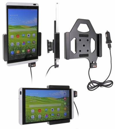 Brodit Aktiv holder med USB-kabel og cigarettadapter, Huawei MediaPad M1 8.0  i gruppen Billyd / Smartphone til bilen / Mobilholdere hos BRL (240521700)
