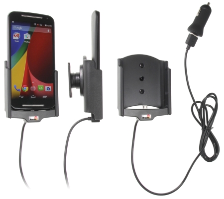 Brodit Aktiv holder med USB-kabel og cigarettadapter, Motorola Moto G (2nd Gen)  i gruppen Billyd / Smartphone til bilen / Mobilholdere hos BRL (240521710)