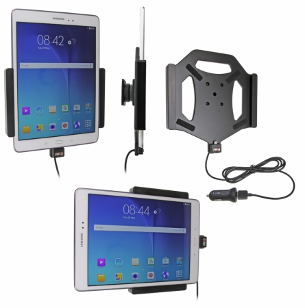 Brodit Aktiv holder med USB-kabel og cigarettadapter, Samsung Galaxy Tab A 9.7  i gruppen Billyd / Smartphone til bilen / Mobilholdere hos BRL (240521737)