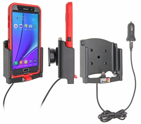 Brodit Aktiv holder med USB-kabel og cigarettadapter, Samsung Galaxy Note 5  i gruppen Billyd / Smartphone til bilen / Mobilholdere hos BRL (240521772)