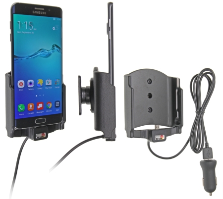 Brodit Aktiv holder med USB-kabel og cigarettadapter, Samsung Galaxy S6 edge+  i gruppen Billyd / Smartphone til bilen / Mobilholdere hos BRL (240521773)