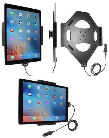 Brodit Aktiv holder med USB-kabel og cigarettadapter, Apple iPad Pro 12.9 (A1584, A1652, A1670, A1671)  i gruppen Billyd / Smartphone til bilen / Mobilholdere hos BRL (240521820)