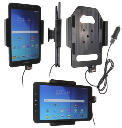 Brodit Aktiv holder med USB-kabel og cigarettadapter, Samsung Galaxy Tab E 8.0  i gruppen Billyd / Smartphone til bilen / Mobilholdere hos BRL (240521835)