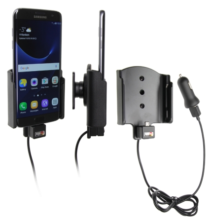 Brodit Aktiv holder med USB-kabel og cigarettadapter, Samsung Galaxy S7 Edge  i gruppen Billyd / Smartphone til bilen / Mobilholdere hos BRL (240521866)