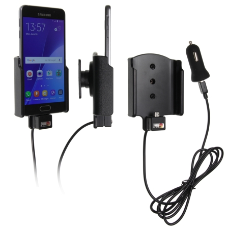 Brodit Aktiv holder med USB-kabel og cigarettadapter, Samsung Galaxy A3 (2016)  i gruppen Billyd / Smartphone til bilen / Mobilholdere hos BRL (240521895)