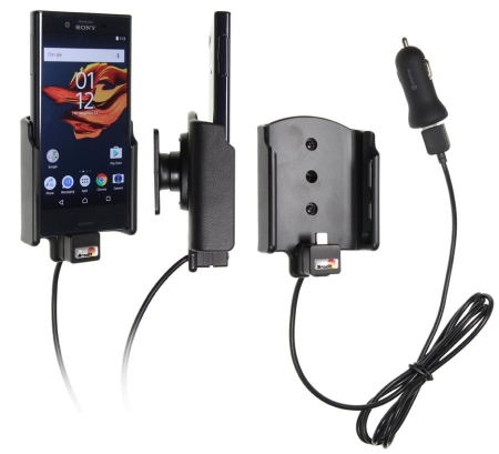 Aktiv holder med USB-kabel og kuleledd for Sony Xperia X Compact i gruppen Billyd / Smartphone til bilen / Mobilholdere hos BRL Electronics (240521934)