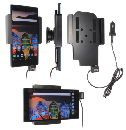 Brodit Aktiv holder med USB-kabel og cigarettadapter, Lenovo Tab 3 7  i gruppen Billyd / Smartphone til bilen / Mobilholdere hos BRL (240521938)