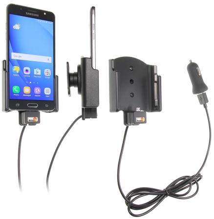 Brodit Aktiv holder med USB-kabel og cigarettadapter, Samsung Galaxy J5 (2016)  i gruppen Billyd / Smartphone til bilen / Mobilholdere hos BRL (240521944)