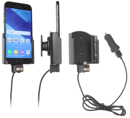 Brodit Aktiv holder med USB-kabel og cigarettadapter, Samsung Galaxy A5 (2017)  i gruppen Billyd / Smartphone til bilen / Mobilholdere hos BRL (240521945)