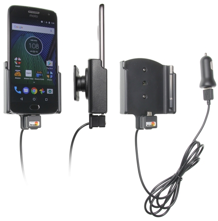 Brodit Aktiv holder med USB-kabel og cigarettadapter, Motorola Moto G5 Plus  i gruppen Billyd / Smartphone til bilen / Mobilholdere hos BRL (240521957)
