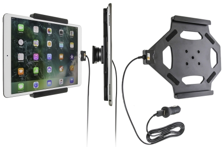 Brodit Aktiv holder med USB-kabel og cigarettadapter, Apple iPad Air 2019/Air 3rd Gen (A2123, A2152, A2153, A2154)/Pro 10.5 (A1701, A1709) i gruppen Billyd / Smartphone til bilen / Mobilholdere hos BRL (240521977)