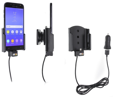 Brodit Aktiv holder med USB-kabel og cigarettadapter, Samsung Galaxy J3 (2016)/J5 (2017) i gruppen Billyd / Smartphone til bilen / Mobilholdere hos BRL (240521980)