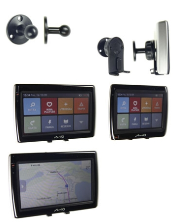 Brodit Festepunkt, Mio Moov Spirit 300 Trafikk/Moov Spirit 500 Trafikk/Moov Spirit V 505 TV/S480/S485 m. fl. i gruppen Billyd / Smartphone til bilen / Fester og tilbehør hos BRL (240533067)