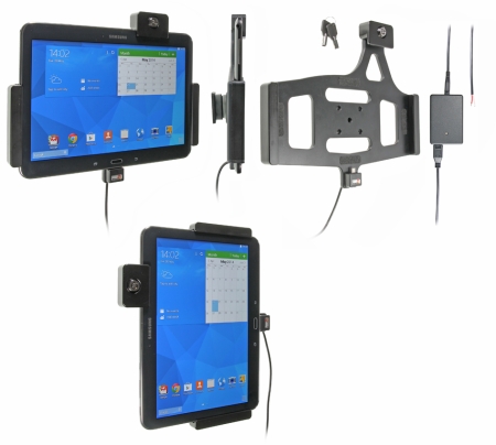 Brodit Holder med nøkkel-lås, Samsung Galaxy Tab 4 10.1 SM-T530/SM-T531/SM-T535 i gruppen Billyd / Smartphone til bilen / Mobilholdere hos BRL (240536632)