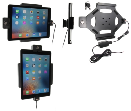 Brodit Holder med nøkkel-lås, Apple iPad Air 2 (A1566, A1567)/Pro 9.7 (A1673, A1674, A1675) i gruppen Billyd / Smartphone til bilen / Mobilholdere hos BRL (240536684)