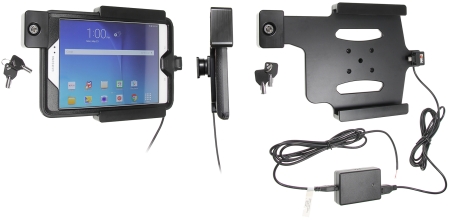 Brodit Holder med nøkkel-lås, Samsung Galaxy Tab A 8.0 (2015) SM-T350  i gruppen Billyd / Smartphone til bilen / Mobilholdere hos BRL (240536852)