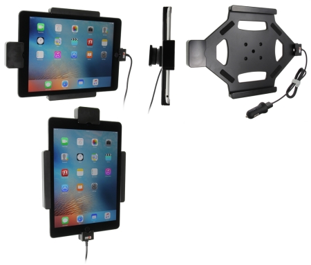 Brodit Holder med fjær-lås, Apple iPad Air 2 (A1566, A1567)/Pro 9.7 (A1673, A1674, A1675) i gruppen Billyd / Smartphone til bilen / Mobilholdere hos BRL (240546684)