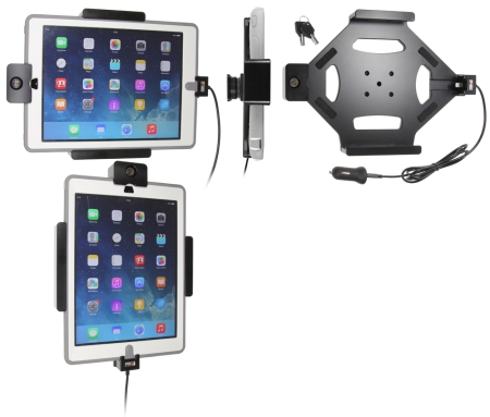 Brodit Holder med nøkkel-lås, Apple iPad 5th Gen (A1822, A1823)/9.7 6th Gen (A1893, A1954)/9.7 New/Air (A1474, A1475, A1476) i gruppen Nyheter hos BRL (240552600)