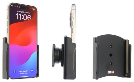 Brodit Passiv holder med kuleledd, Apple iPhone 15 Pro Max  i gruppen Billyd / Smartphone til bilen / Mobilholdere hos BRL (240711375)