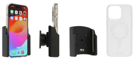 Brodit Mobildeksel med Passiv holder, Apple iPhone 15 Pro  i gruppen Billyd / Smartphone til bilen / Mobilholdere hos BRL (240711394)