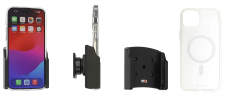 Brodit Mobildeksel med Passiv holder, Apple iPhone 15 Plus