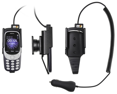 Brodit Aktiv holder med cigarettkontakt, Nokia 3310 (2017)  i gruppen Billyd / Smartphone til bilen / Mobilholdere hos BRL (240712026)