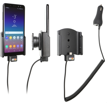 Brodit Aktiv holder med cigarettkontakt, Samsung Galaxy A8 (2018)  i gruppen Billyd / Smartphone til bilen / Mobilholdere hos BRL (240712035)