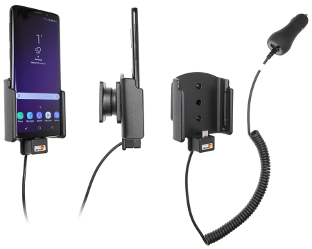 Brodit Aktiv holder med cigarettkontakt, Samsung Galaxy S9  i gruppen Billyd / Smartphone til bilen / Mobilholdere hos BRL (240712038)