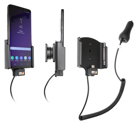 Brodit Aktiv holder med cigarettkontakt, Samsung Galaxy S9+  i gruppen Billyd / Smartphone til bilen / Mobilholdere hos BRL (240712039)
