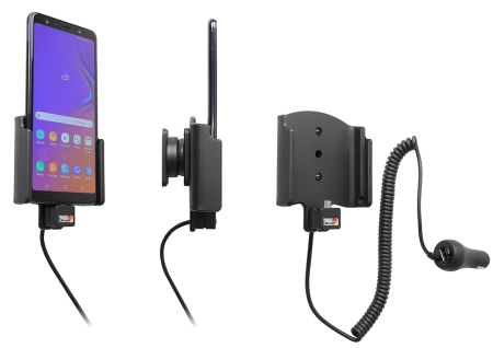 Brodit Aktiv holder med cigarettkontakt, Samsung Galaxy A7 2018 (SM-A750)  i gruppen Billyd / Smartphone til bilen / Mobilholdere hos BRL (240712098)