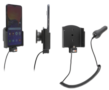 Brodit Aktiv holder med cigarettkontakt, Samsung Galaxy A10 (SM-A105)  i gruppen Billyd / Smartphone til bilen / Mobilholdere hos BRL (240712139)