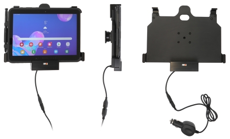 Brodit Aktiv holder med cigarettkontakt, Samsung Galaxy Tab Active Pro T540/T545/T547/T547U  i gruppen Billyd / Smartphone til bilen / Mobilholdere hos BRL (240712209)