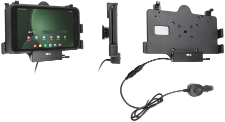Brodit Aktiv holder med cigarettkontakt, Samsung Galaxy Tab Active 3 SM-T570/SM-T575/5 SM-X300/SM-X306B i gruppen Billyd / Smartphone til bilen / Mobilholdere hos BRL (240712390)
