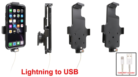 Brodit Holder for Kabeltilkobling, Apple iPhone 11/XR i gruppen Billyd / Smartphone til bilen / Mobilholdere hos BRL (240714091)