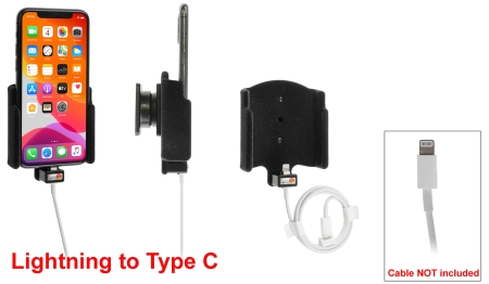 Brodit Holder for Kabeltilkobling, Apple iPhone 11 Pro  i gruppen Billyd / Smartphone til bilen / Mobilholdere hos BRL (240714161)
