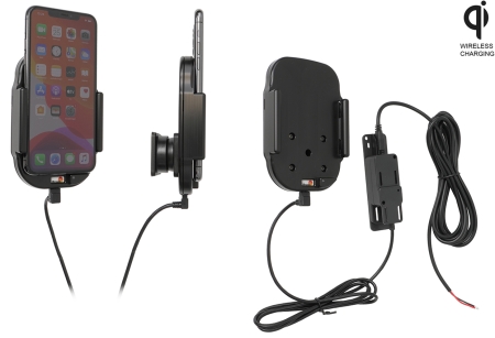 Brodit Qi trådløs aktiv holder for fast montering, Apple iPhone 11 Pro Max  i gruppen Billyd / Smartphone til bilen / Mobilholdere hos BRL (240719164)