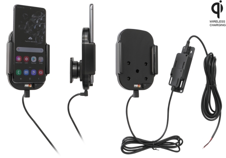 Brodit Qi trådløs aktiv holder for fast montering, Samsung Galaxy S20