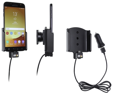 Brodit Aktiv holder med USB-kabel og cigarettadapter, Samsung Galaxy J7 (2017) Sm-J730F  i gruppen Billyd / Smartphone til bilen / Mobilholdere hos BRL (240721004)