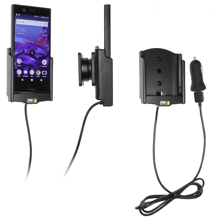 Brodit Aktiv holder med USB-kabel og cigarettadapter, Sony Xperia XZ1 Compact  i gruppen Billyd / Smartphone til bilen / Mobilholdere hos BRL (240721007)